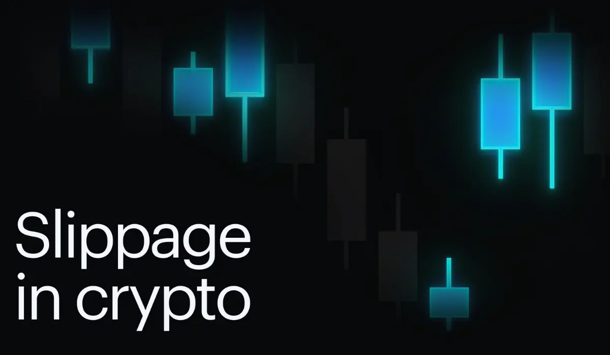 Crypto trading chart showing price slippage between expected and actual trade execution prices